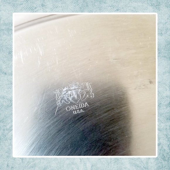 ONIEDA SILVER Hollowware Chip and Dip - Picture 3 of 4